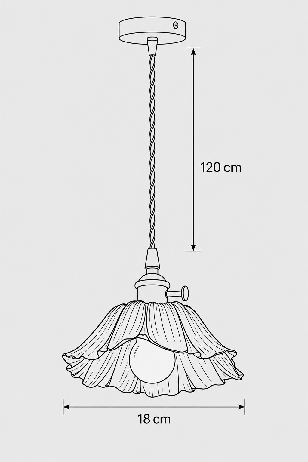 Abat-Jour Suspension en Verre Vintage Vert – Milo Sable
