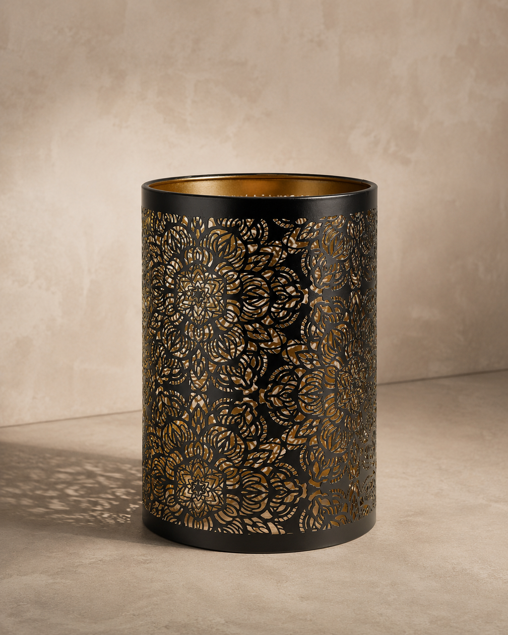 Abat-Jour Lampe de Chevet en Métal Vintage Cylindrique – Vela Aube