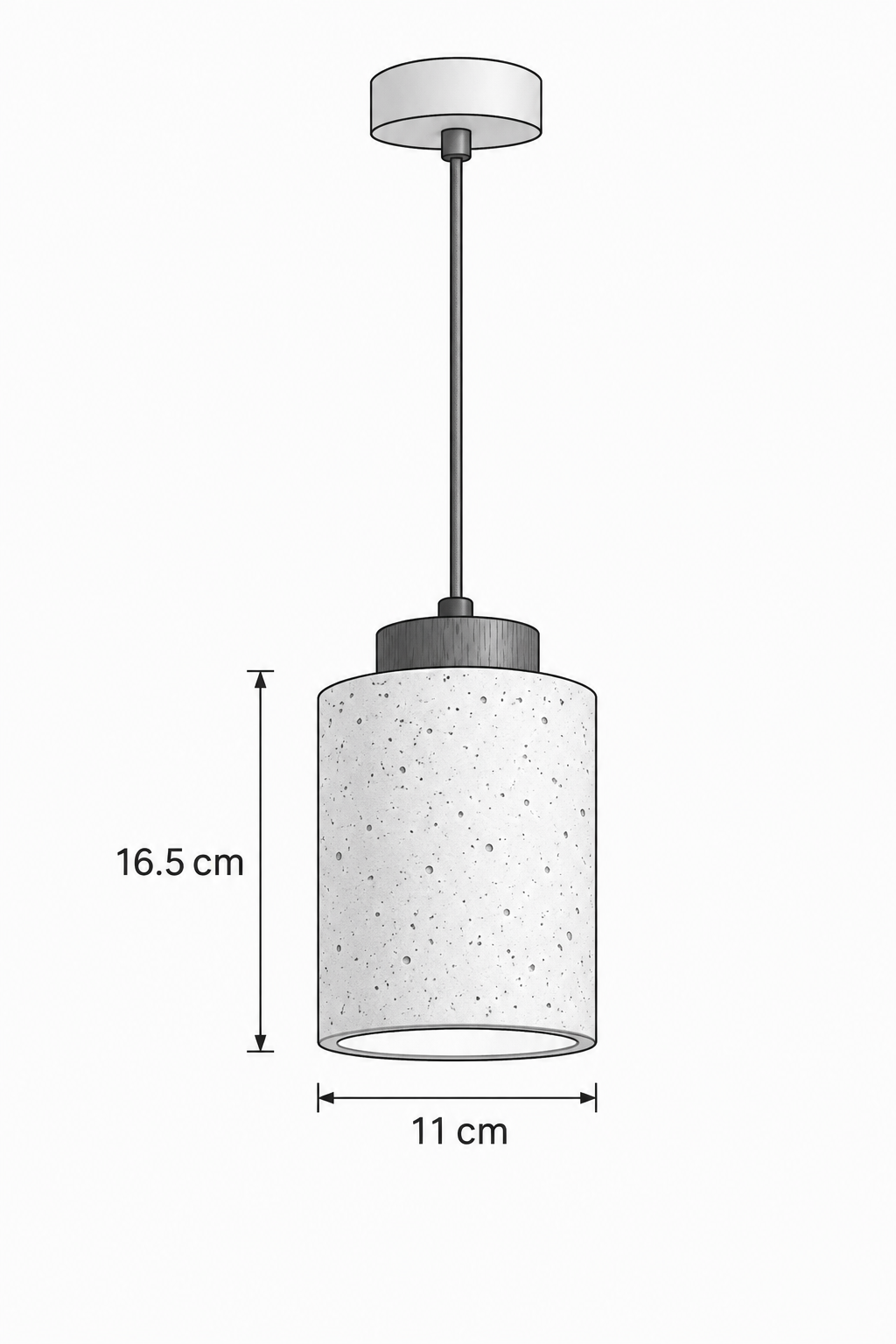 Abat-Jour Suspension en Travertin Wabi-Sabi – Yuna Aube
