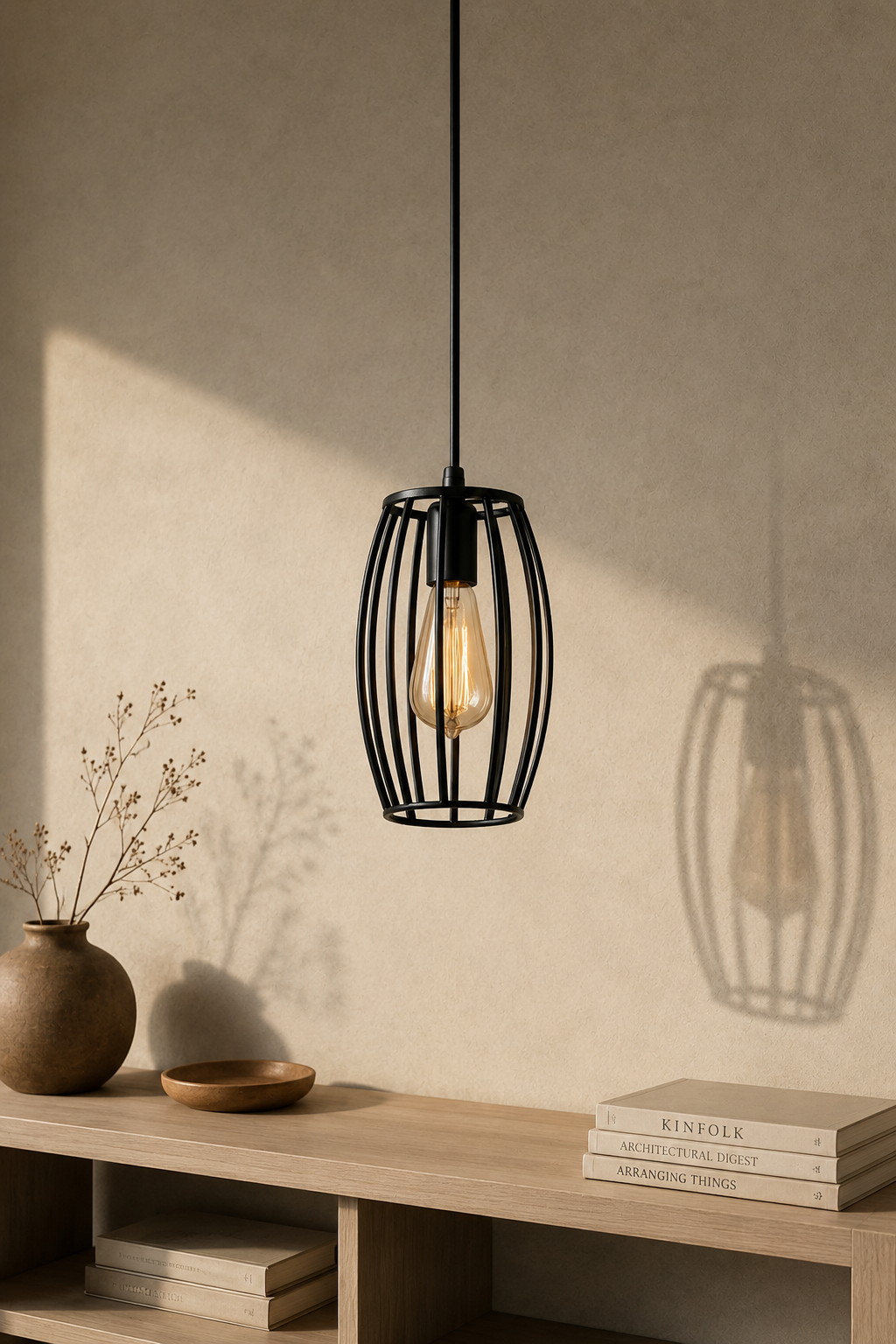 Abat-Jour Suspension en Métal Vintage – Luma Aube