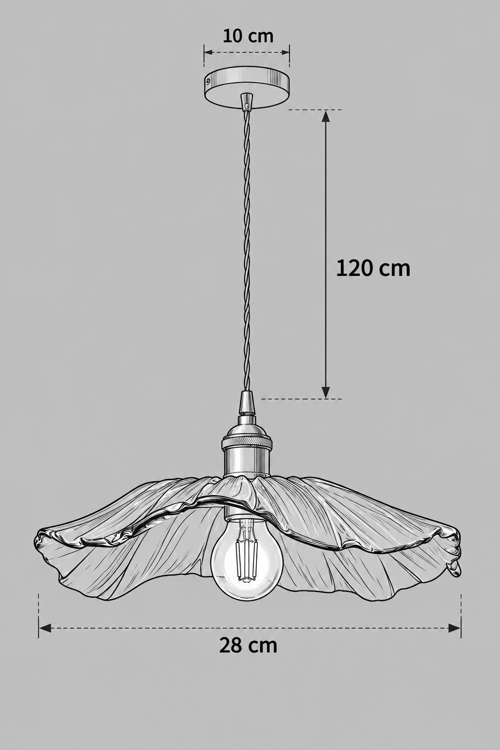 Abat-Jour Suspension en Verre Vintage Vert – Milo Lune