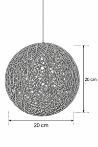 Abat-Jour Suspension en Rotin Design – Neria Aube