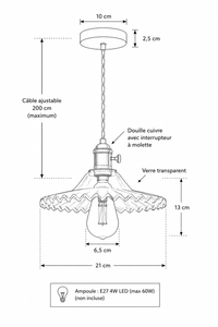 Abat-Jour Suspension Design Nordique – Elio Muse