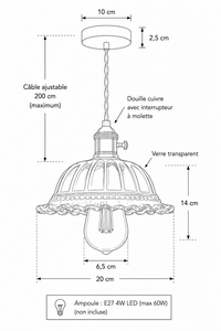 Abat-Jour Suspension Design Nordique – Mira Nouria