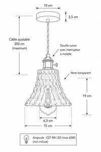 Abat-Jour Suspension Design Nordique – Sora Nose