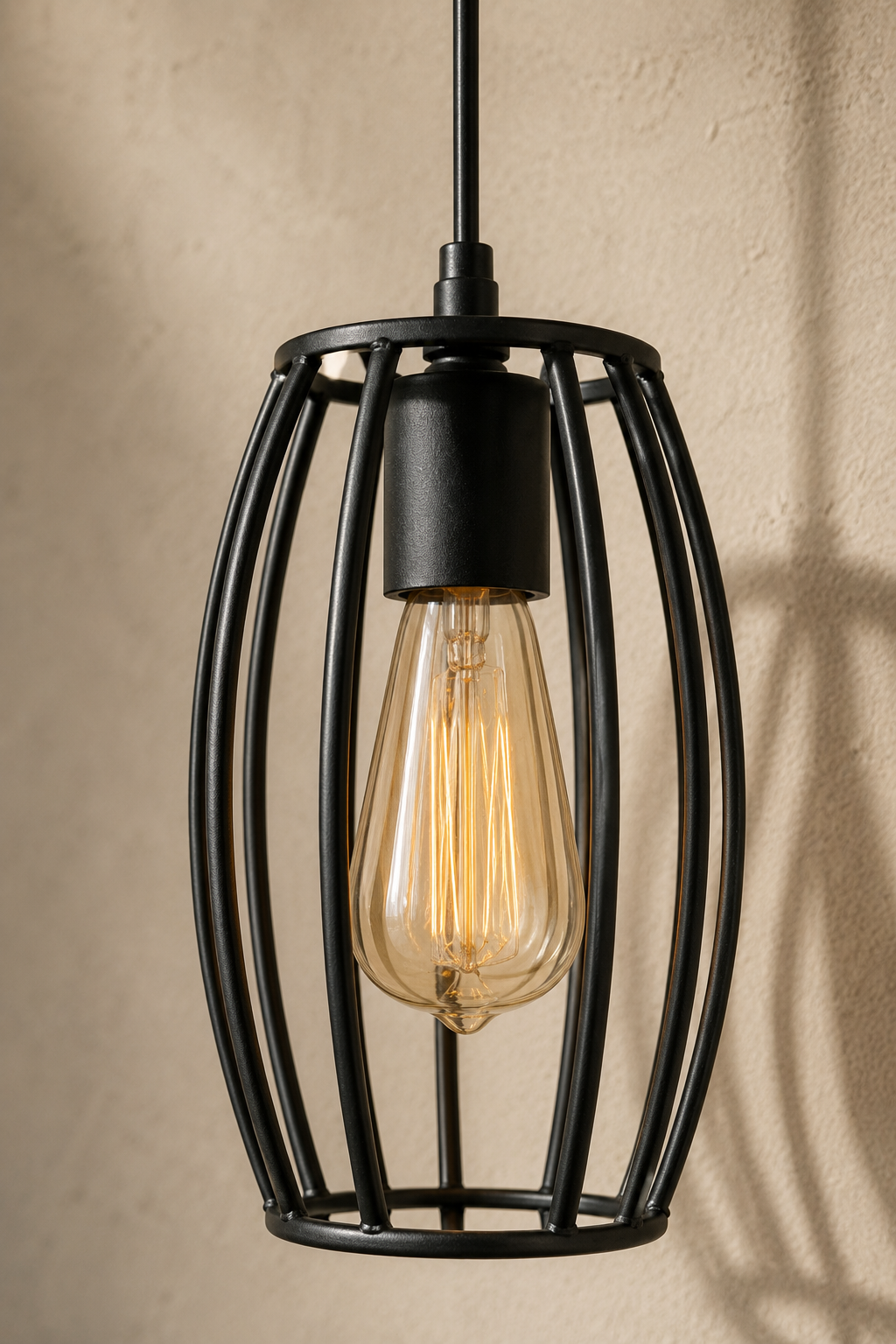 Abat-Jour Suspension en Métal Vintage – Luma Aube
