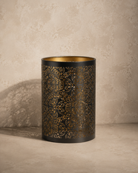 Abat-Jour Lampe de Chevet en Métal Vintage Cylindrique – Vela Aube