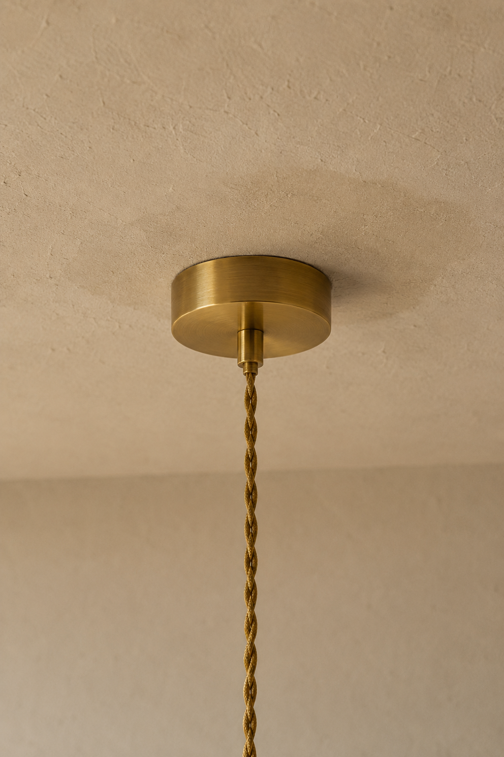 Abat-Jour Suspension en Verre Vintage Doré – Oria Terra