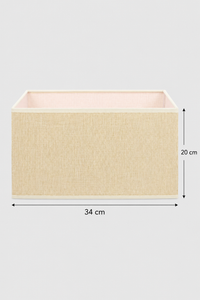 Abat-Jour Lampe de Chevet en Lin Design Rectangulaire – Zena Luve