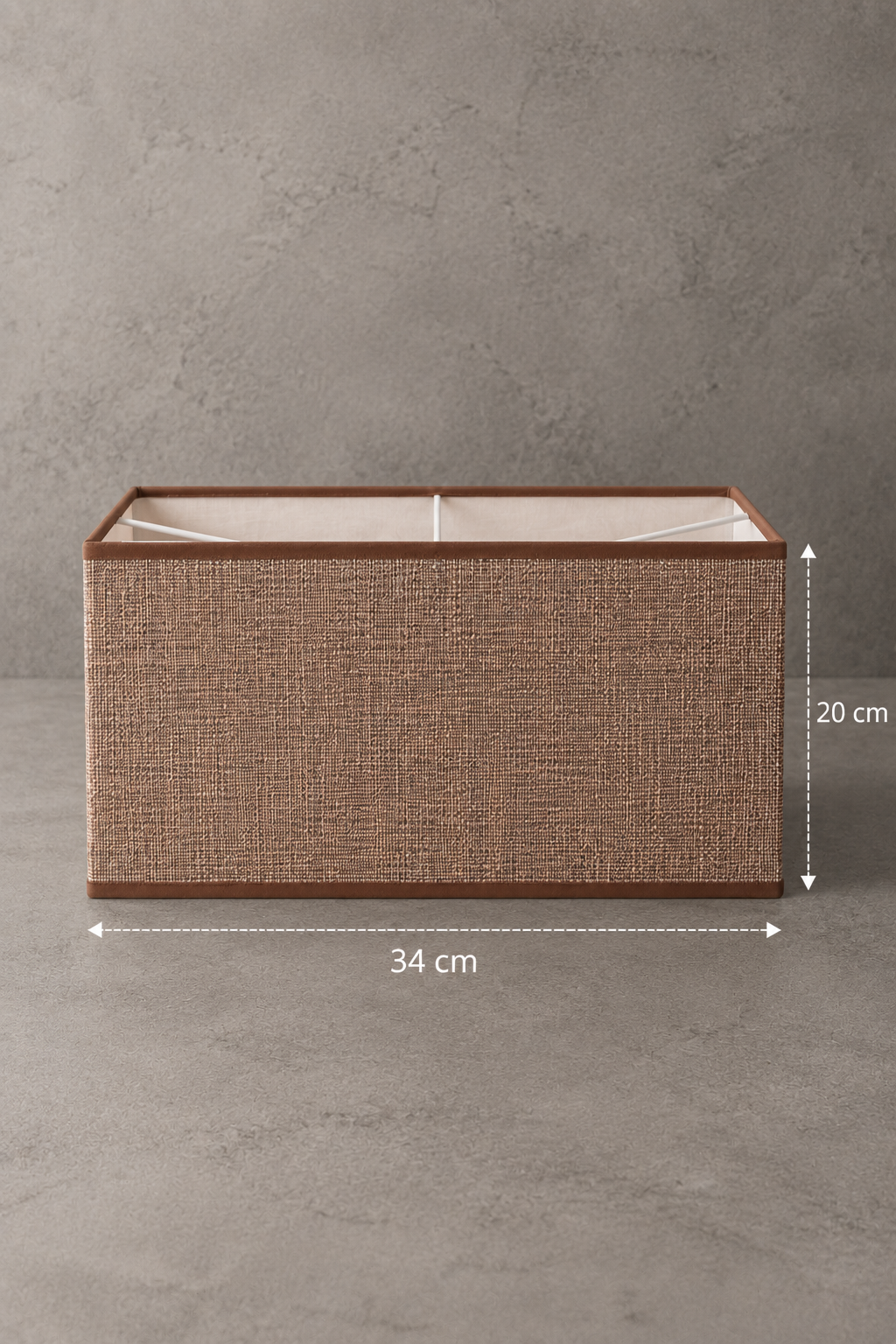 Abat-Jour Lampe de Chevet en Tissu Design Rectangulaire – Talia Terra