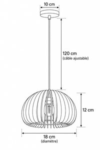 Abat-Jour Suspension en Rotin Design – Alba Muse