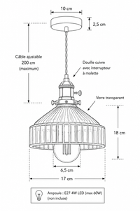 Abat-Jour Suspension Design Nordique – Mira Julfi