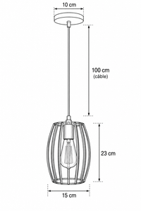 Abat-Jour Suspension en Métal Vintage – Luma Aube