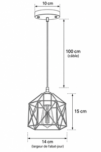 Abat-Jour Suspension en Métal Vintage – Luma Berlin