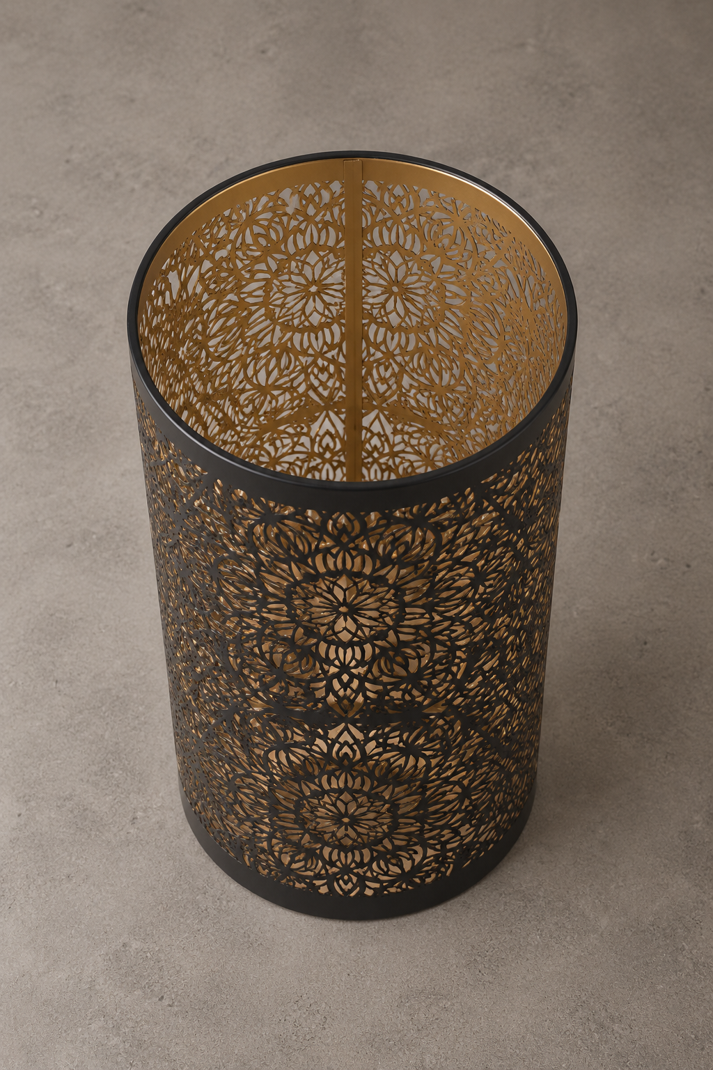 Abat-Jour Lampe de Chevet en Métal Vintage Cylindrique – Vela Nacre