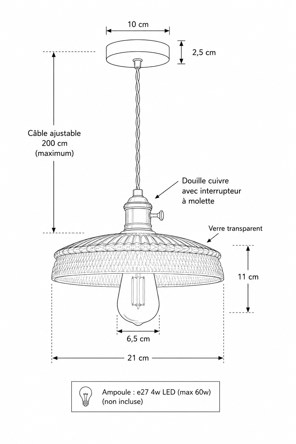 Abat-Jour Suspension Design Nordique – Elio Meda