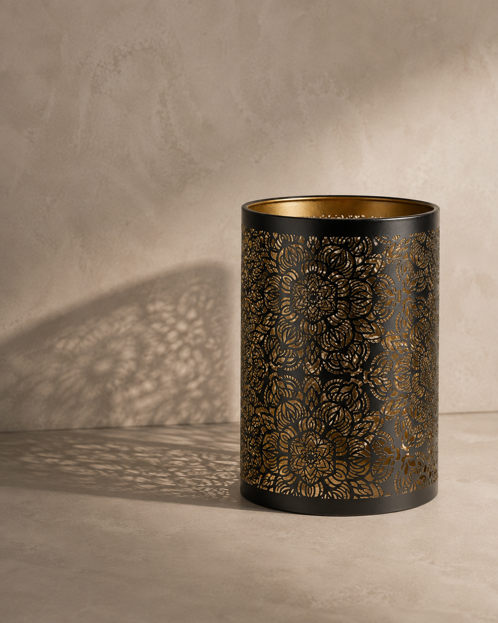 Abat-Jour Lampe de Chevet en Métal Vintage Cylindrique – Vela Aube