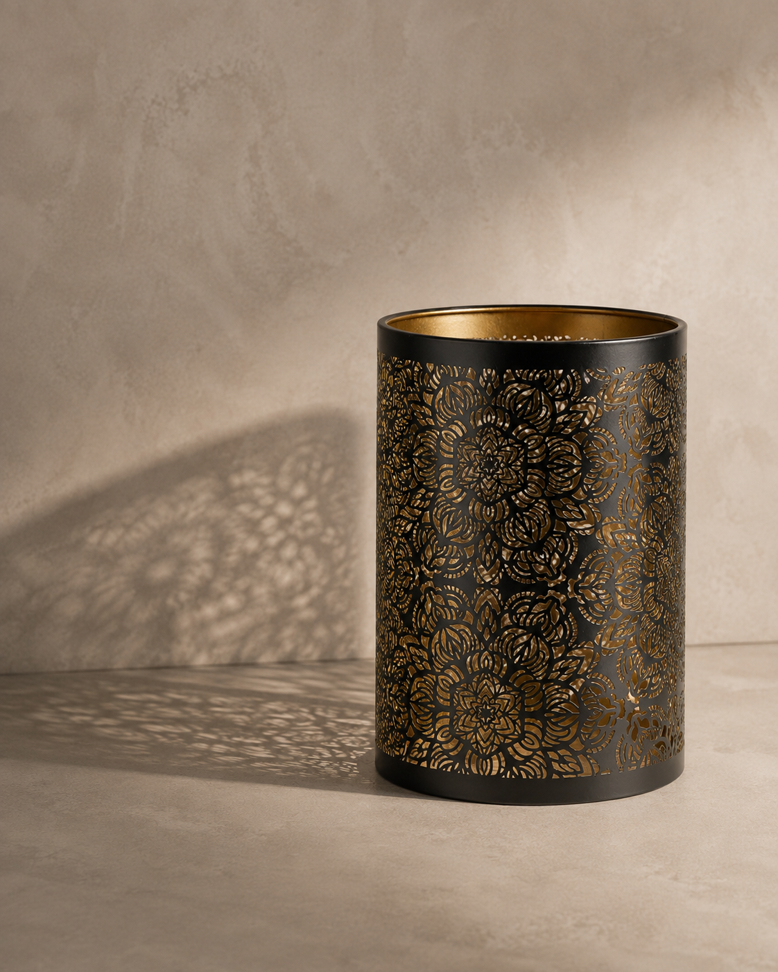 Abat-Jour Lampe de Chevet en Métal Vintage Cylindrique – Vela Aube