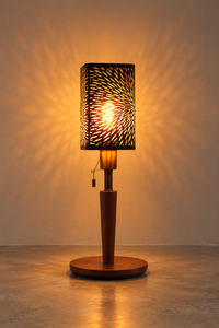 Abat-Jour Lampe de Chevet en Métal Vintage Rectangulaire – Vela Terra