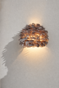 Abat-Jour Applique Murale en Plumes Original – Nilo Halo